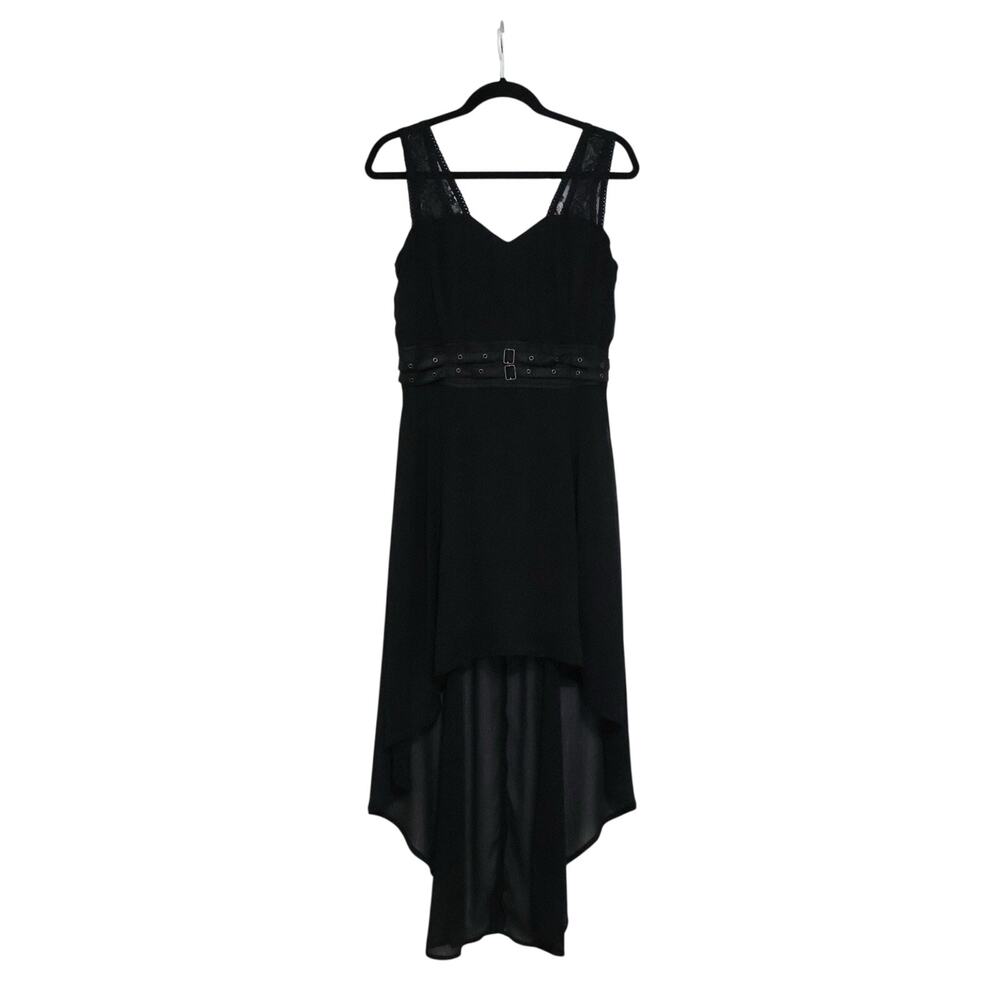 Vintage Royal Bones Daang Goodman Black High Low Dress L Whismigoth Punk Emo